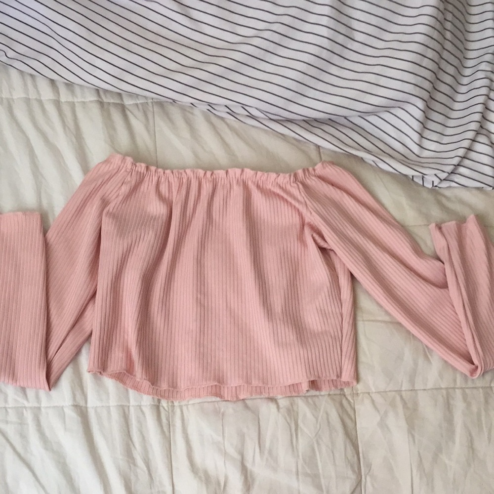 Off shoulder crop top